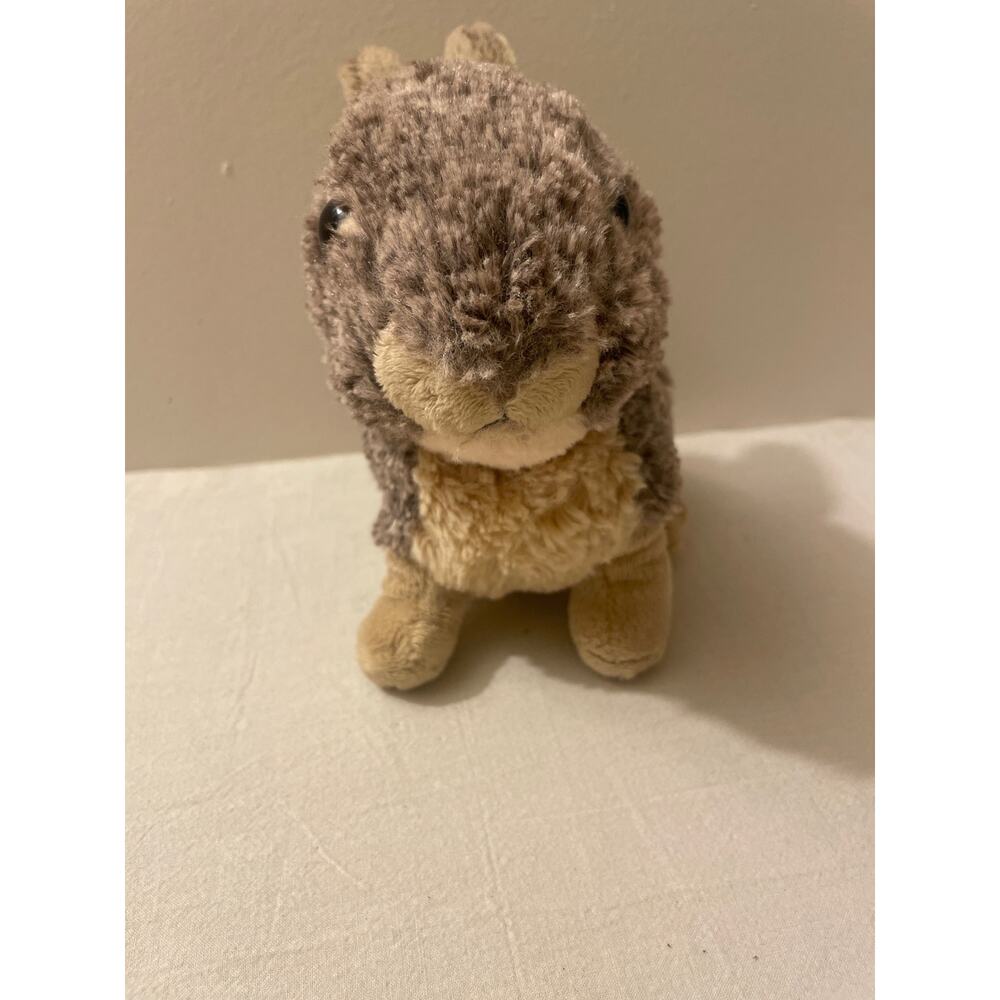 Wild Republic Plush Bunny Rabbit 7" Tall Gray/Brown‎ 2017 Realistic